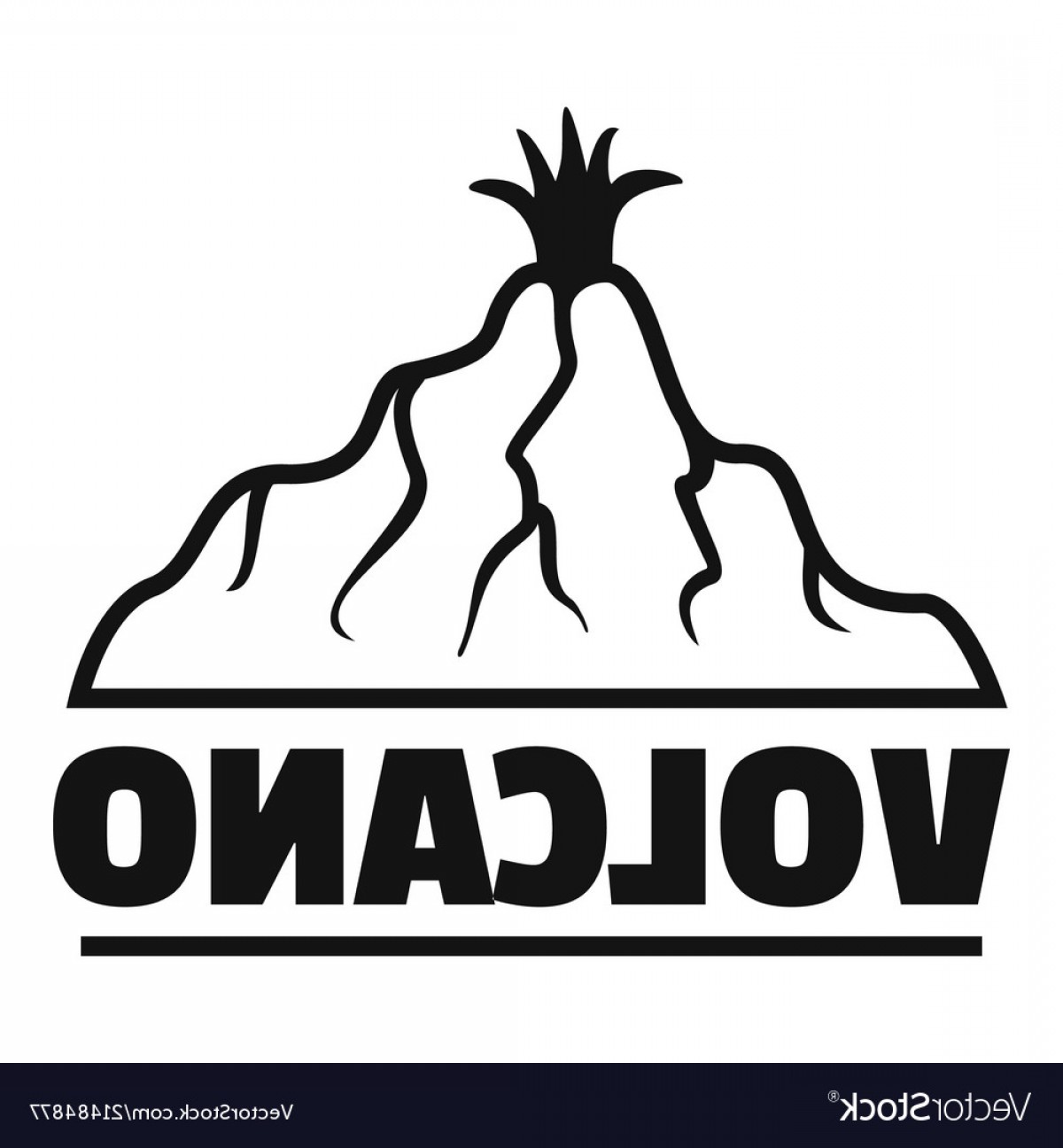 1200x1296 New Volcano Logo Simple Style Vector Geekchicpro