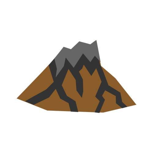 500x500 Volcano Vector Sketch