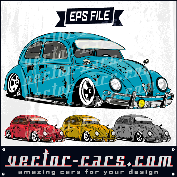 Ratty Slammed Vw Bug Clipart Vector Vector 602x602 Ratty Slammed Vw Bug Clipart Vector Vector