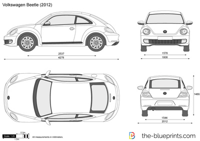 Volkswagen Beetle Vector Drawing 400x283 Volkswagen Beetle Vector Drawing