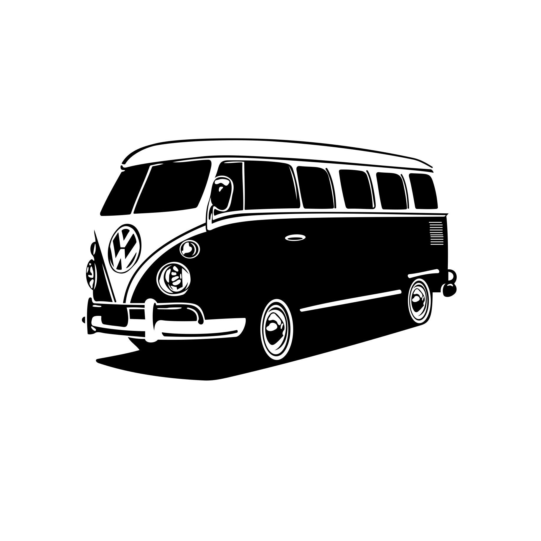 1836x1836 Volkswagen Bus Car Design Dxf, Png