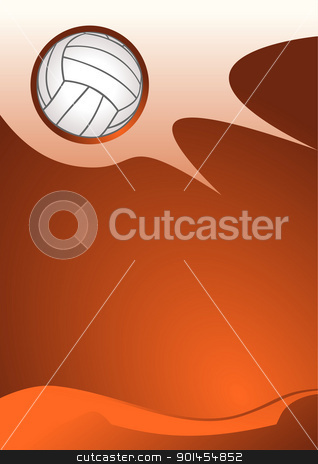 318x464 Volleyball Sport Background Stock Vector
