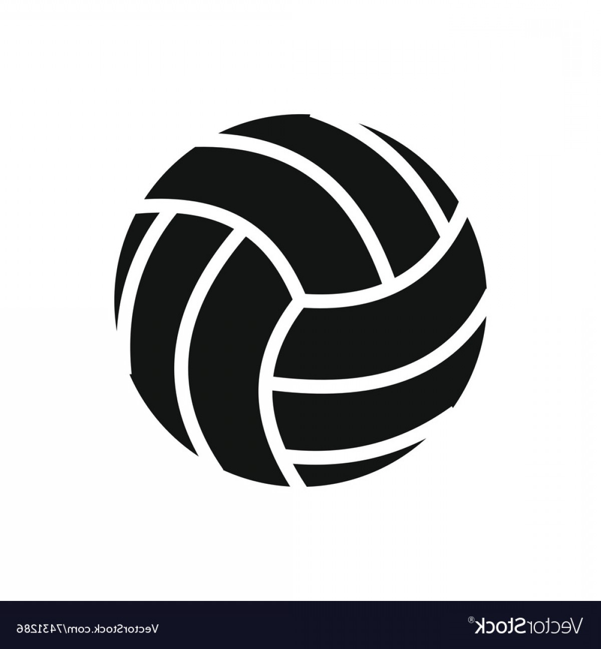 Volleyball Ball Black Simple Icon Vector Soidergi 1200x1296 Volleyball Ball Black Simple Icon Vector Soidergi