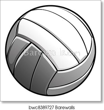 Volleyball Ball Vector Image Icon, Art Print Barewalls Posters 362x382 Volleyball Ball Vector Image Icon, Art Print Barewalls Posters