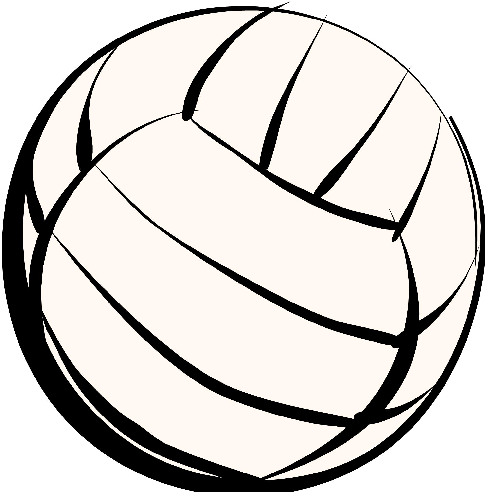 Vector Volleyball Clip Art Free Image 1967x1994 Vector Volleyball Clip Art Free Image