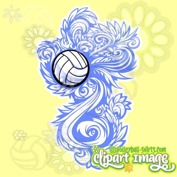 Vector Volleyball Clipart 600x600 Vector Volleyball Clipart