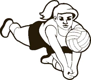 Free Volleyball Clipart Vector Free Clipart Images 350x308 Free Volleyball Clipart Vector Free Clipart Images