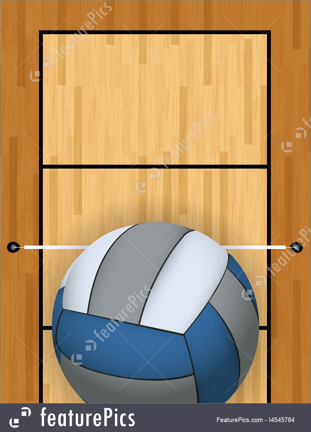 1004x1392 Vertical Volleyball And Volleyball Court Background Illustration