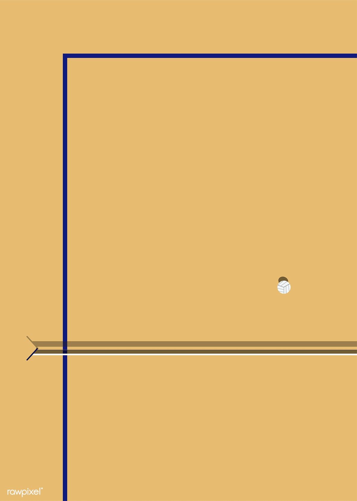 1200x1683 Aerial View Of A Volleyball Court Free Image