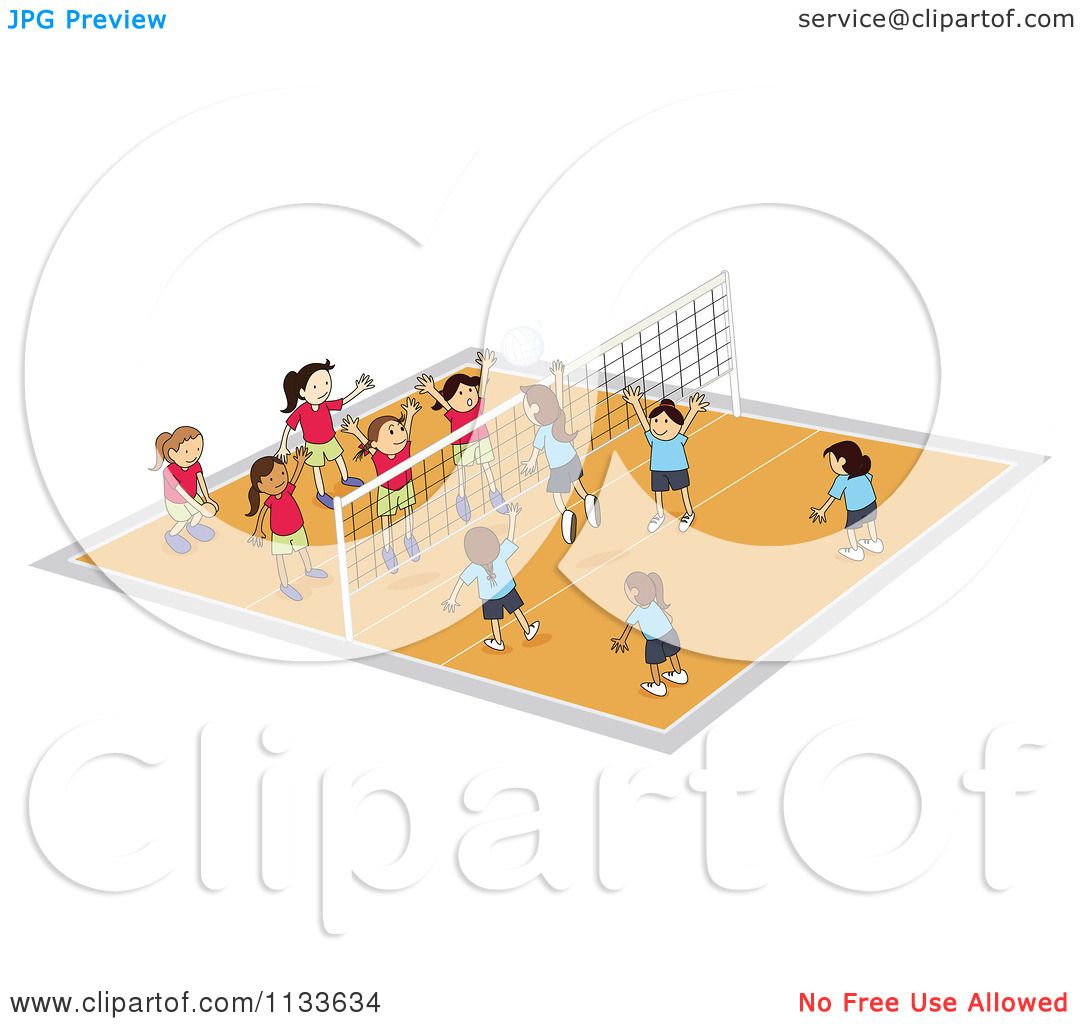 Volleyball Court Vector at Vectorified.com | Collection of Volleyball ...