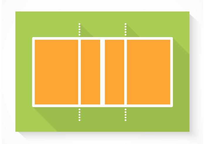 700x490 Free Vector Volleyball Court