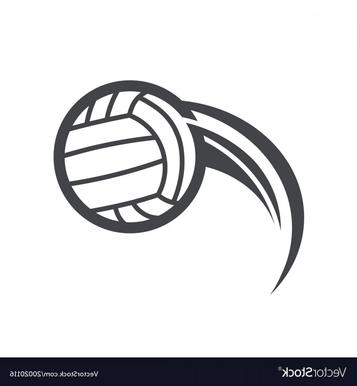 1200x1296 Swoosh Volleyball Logo Icon Vector Savoyuptown