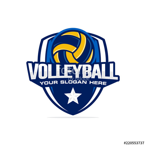 500x500 Volleyball Logo Vector Stock Image And Royalty Free Vector