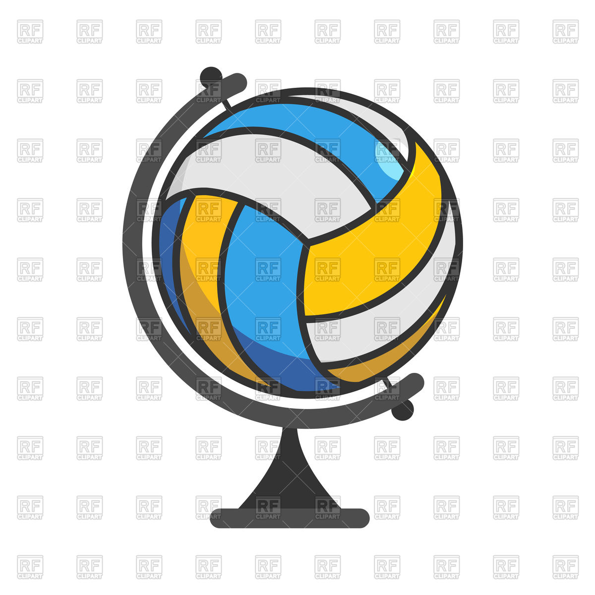 1200x1200 Globe Volleyball Logo Vector Image Of Icons And Emblems