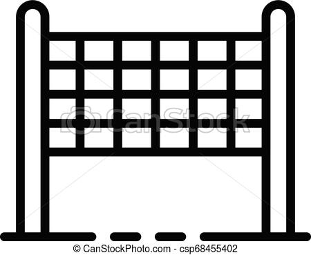 450x369 Volleyball Net Icon, Outline Style Volleyball Net Icon Outline