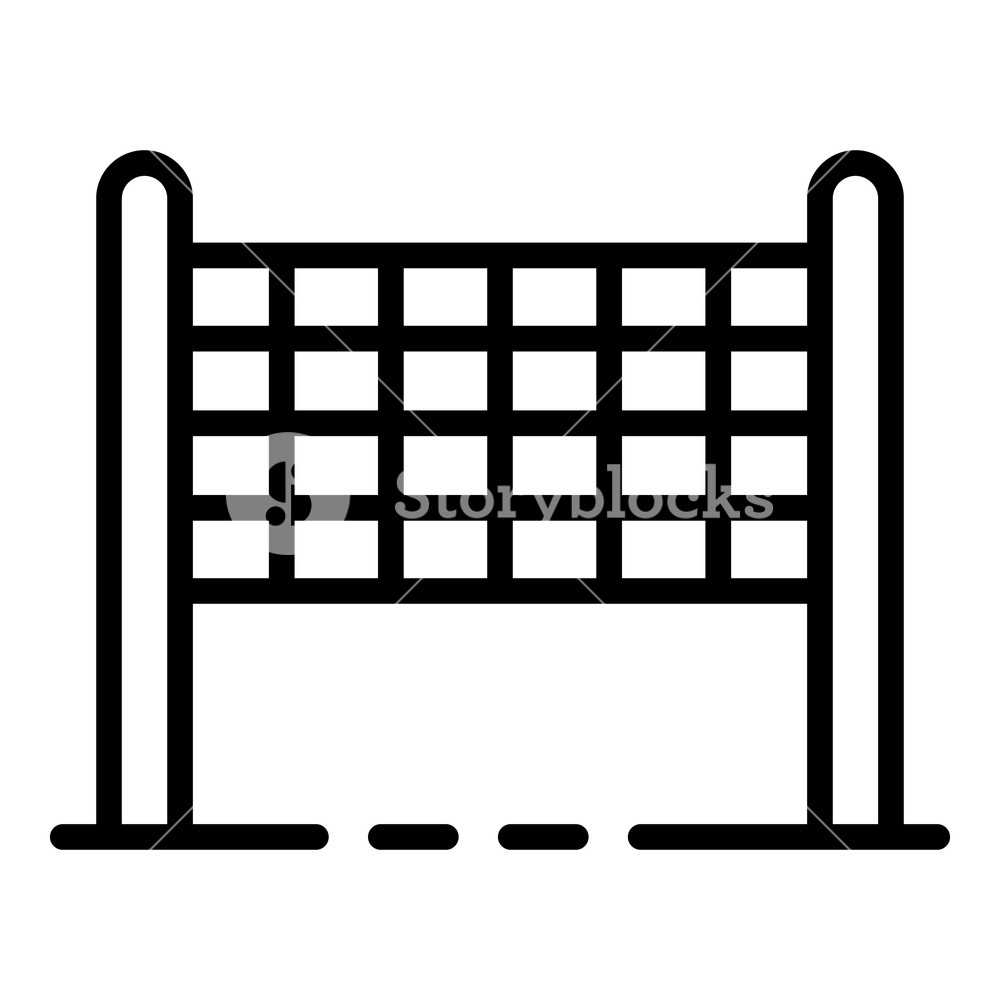 1000x1000 Volleyball Net Icon Outline Volleyball Net Vector Icon For Web