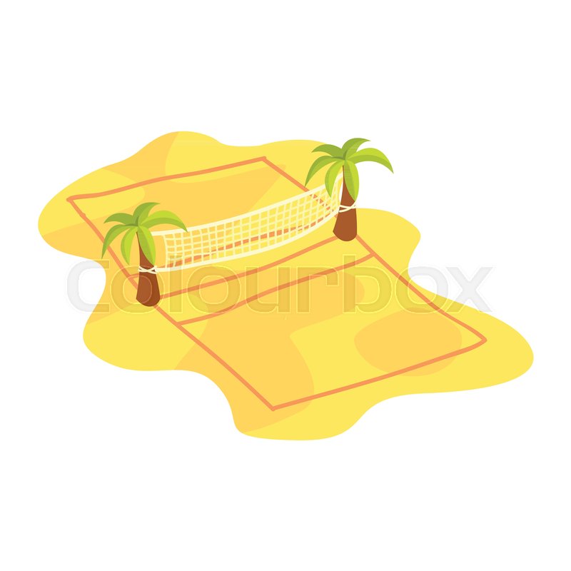 800x800 Cartoon Icon Of Volleyball Net On Stock Vector Colourbox