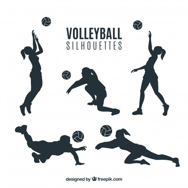 Volleyball Player Vector at Vectorified.com | Collection of Volleyball ...