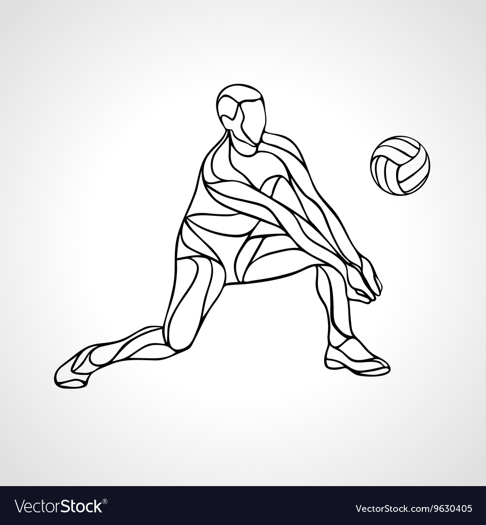 Volleyball Player Silhouette Vector Free 1000x1080 Volleyball Player Silhouette Vector Free