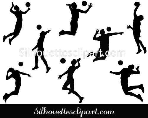 Volleyball Players Vector Graphics Download Sports Vectors 500x400 Volleyball Players Vector Graphics Download Sports Vectors
