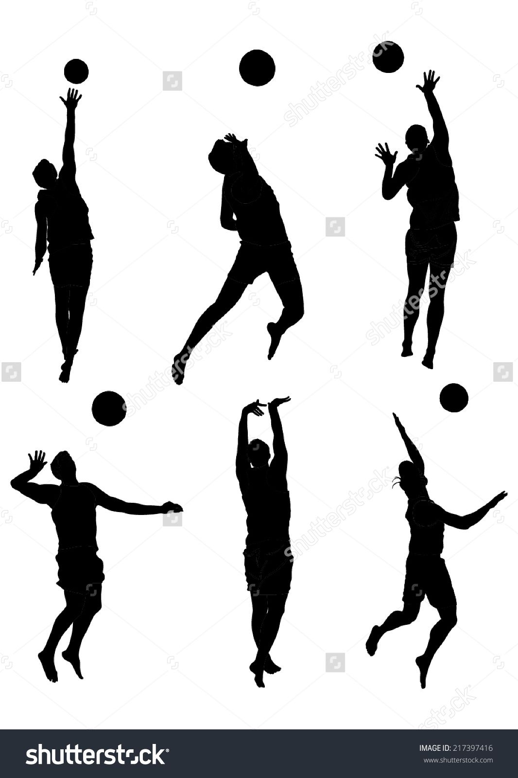 Beach Volleyball Players Vector Silhouette Isolated On White 1066x1600 Beach Volleyball Players Vector Silhouette Isolated On White