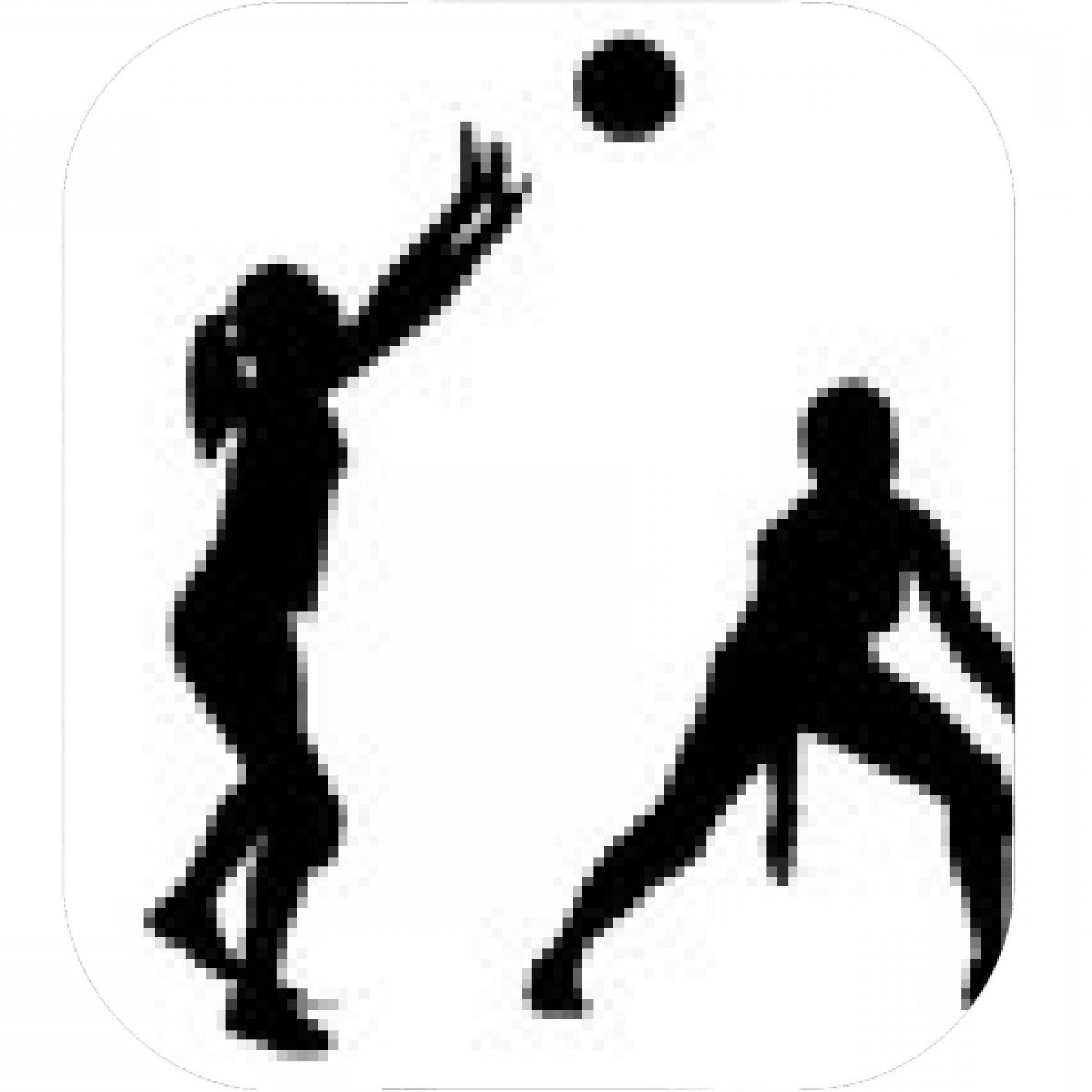 1440x1440 Vector Silhouettes Of Girls Classic Volleyball Newwaysys