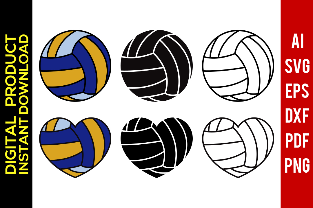 1080x719 Volleyball Volleyball Heart Volleyball Silhouette