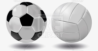 400x210 Soccer Ball And Volleyball Vector Image Of Sport And Leisure