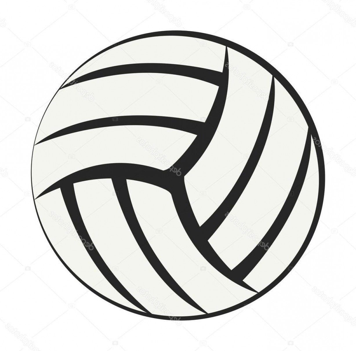 1228x1213 Stock Illustration Athletic Equipment Volleyball Vector Soidergi