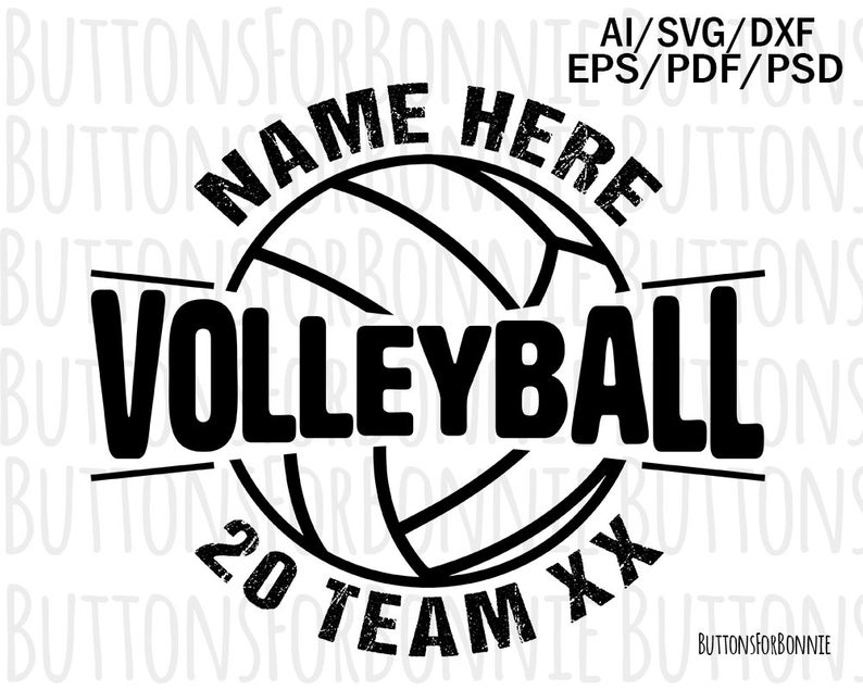 794x635 Volleyball Volleyball Vector Volleyball Emblem Etsy