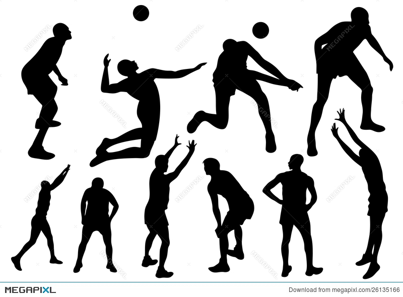 800x590 Volleyball Vector Illustration