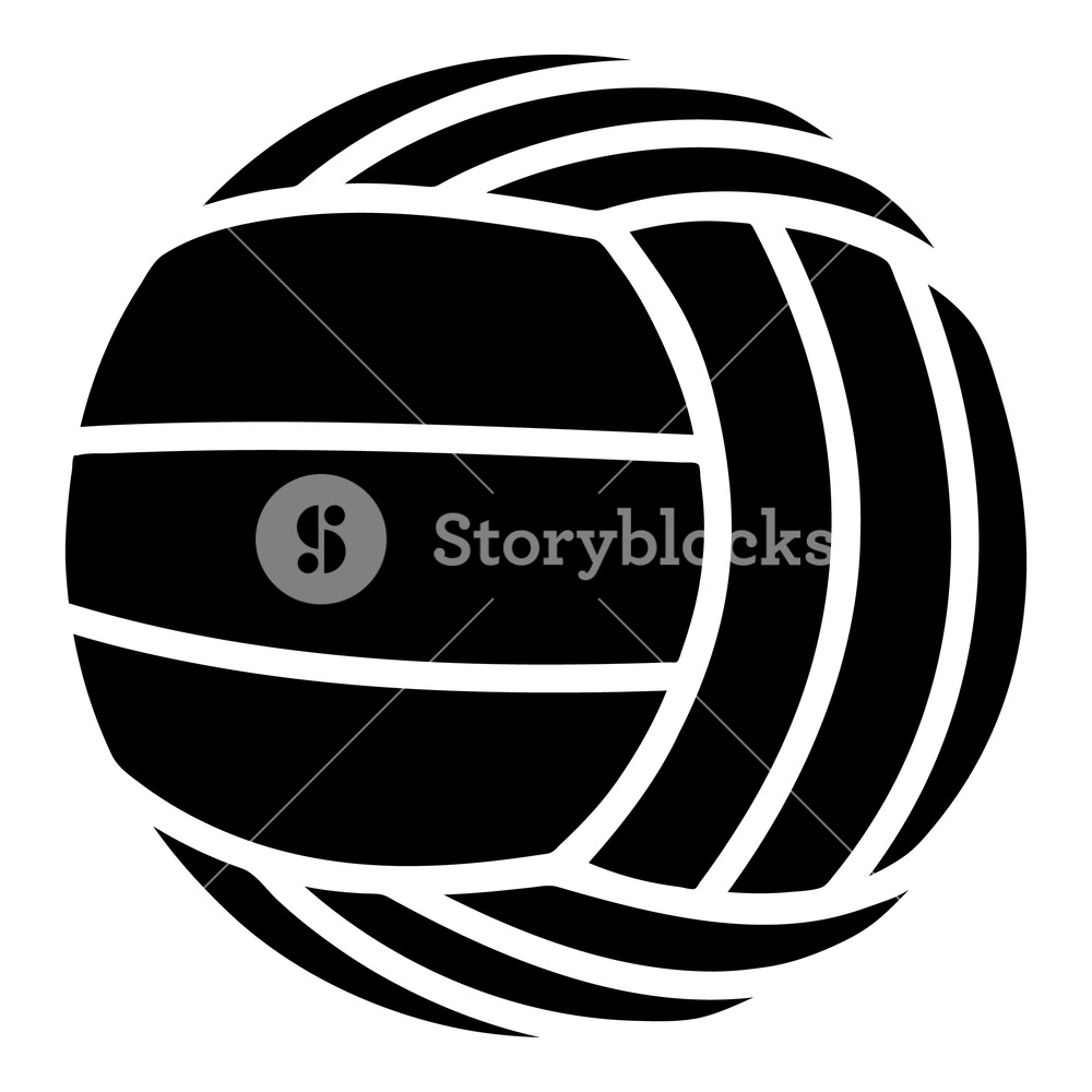 1000x1000 Modern Volleyball Icon Simple Illustration Of Modern Volleyball