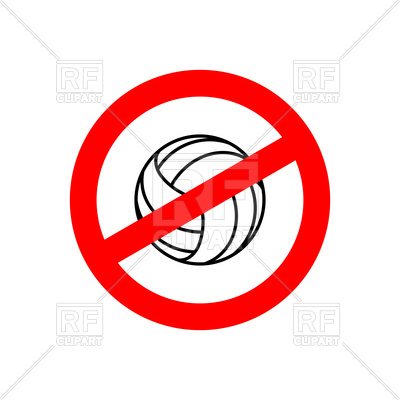 400x400 Stop Volleyball Vector Image Of Signs, Symbols, Maps Maryvalery