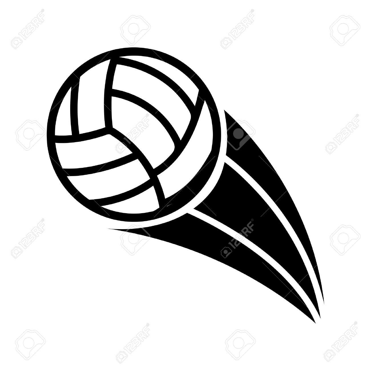 1300x1300 Volleyball Vector Art