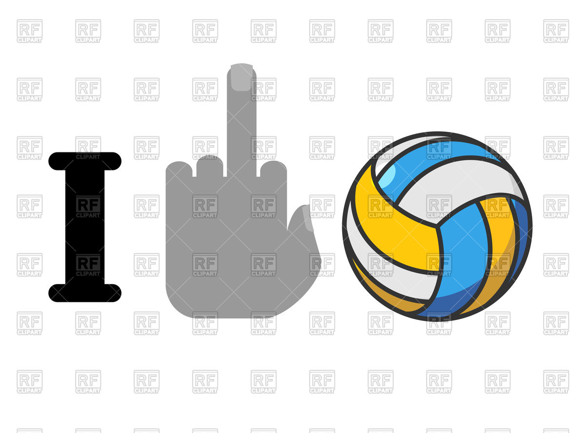 1200x889 I Hate Volleyball Vector Image Of Conceptual Maryvalery