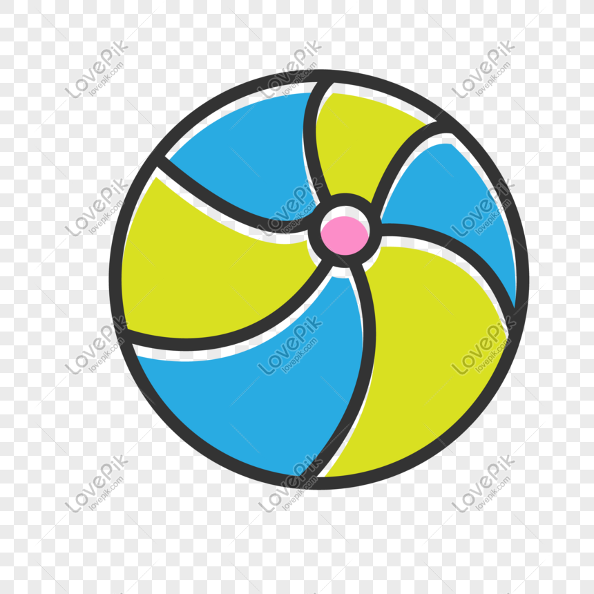 860x860 Mbe Style Volleyball Vector Illustration Png Image Picture Free