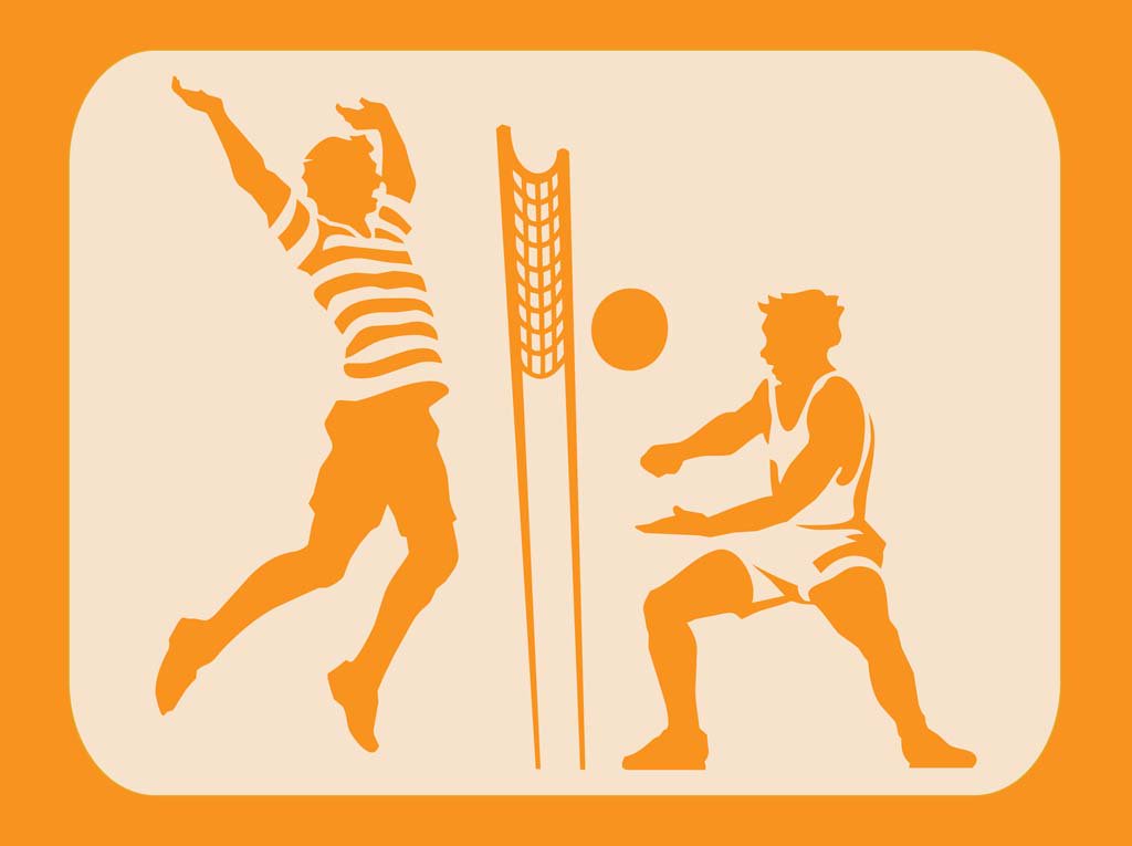1024x765 Beach Volleyball Vector Vector Art Graphics