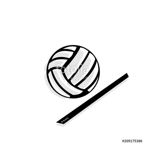 500x500 Volleyball Vector Design Stock Image And Royalty Free Vector