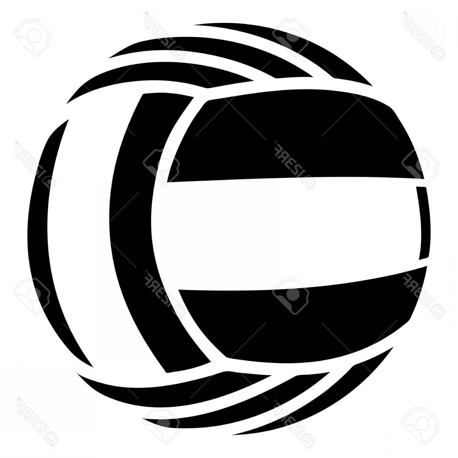 1560x1560 Photostock Vector Volleyball Icon Simple Illustration