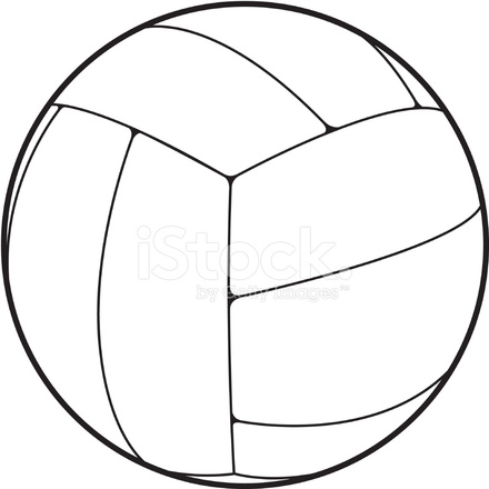440x440 Volleyball Vector Stock Vector