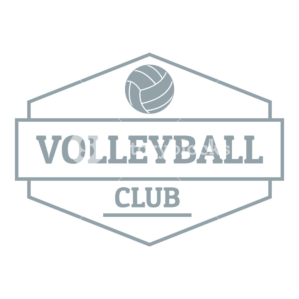 1000x1000 Volleyball Logo Simple Illustration Of Volleyball Vector Logo