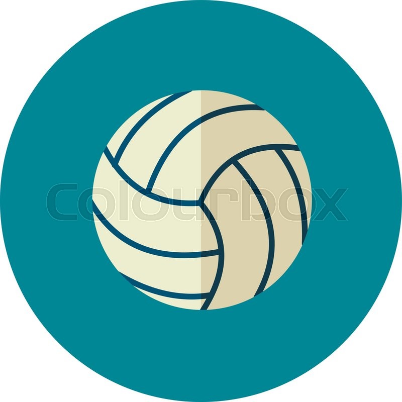 800x800 Volleyball Vector Flat Icon Beach Stock Vector Colourbox