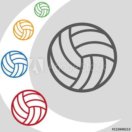 500x500 Volleyball Vector Image Volleyball Silhouette Volleyball Flat