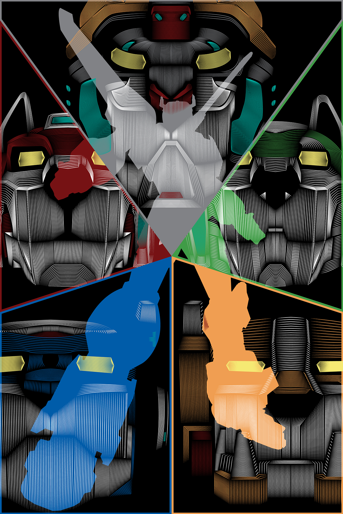 1200x1800 Voltron Vector Line Illustration On Wacom Gallery