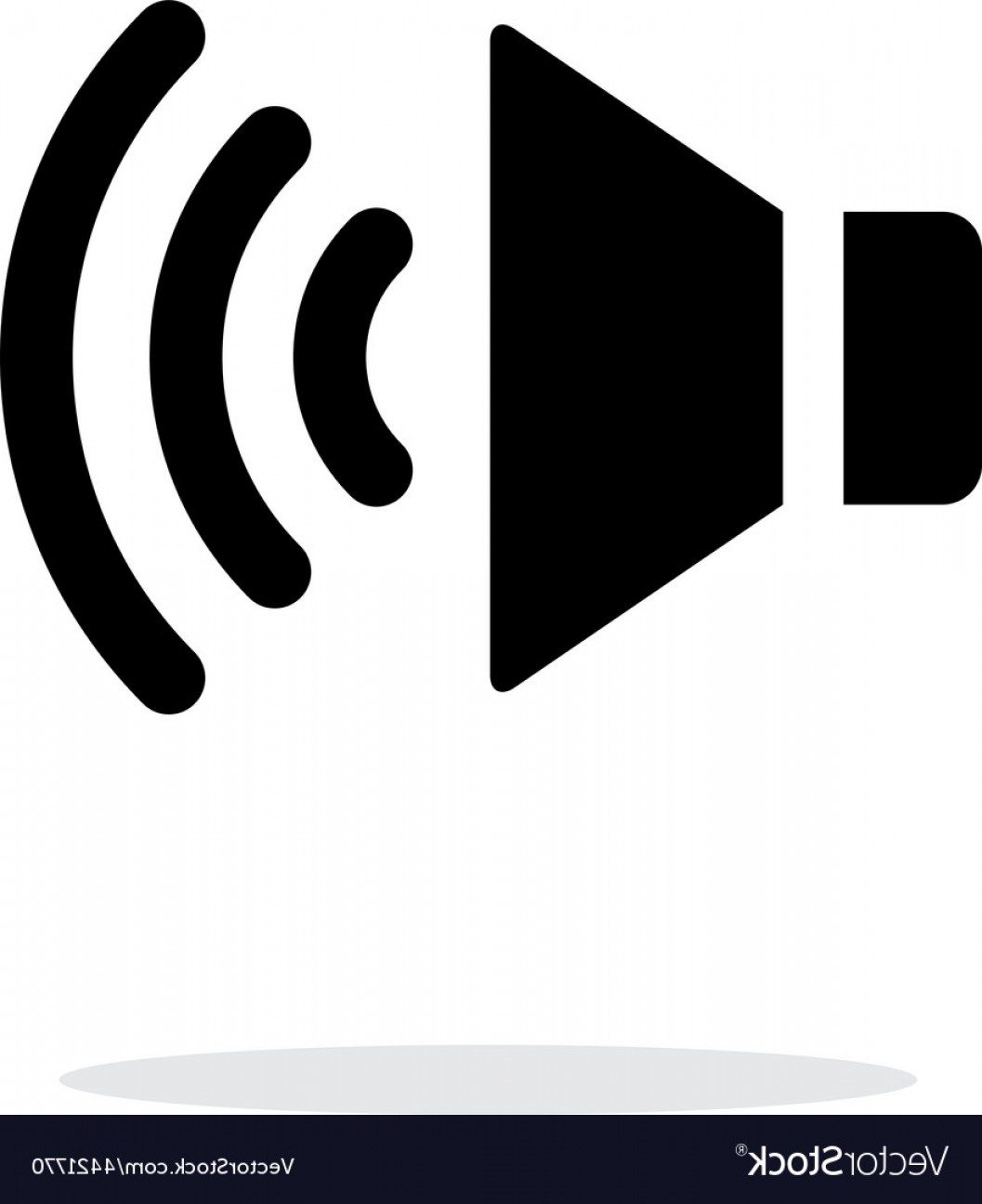 1057x1296 Volume Max Speaker Icon On White Background Vector Studiogrfx