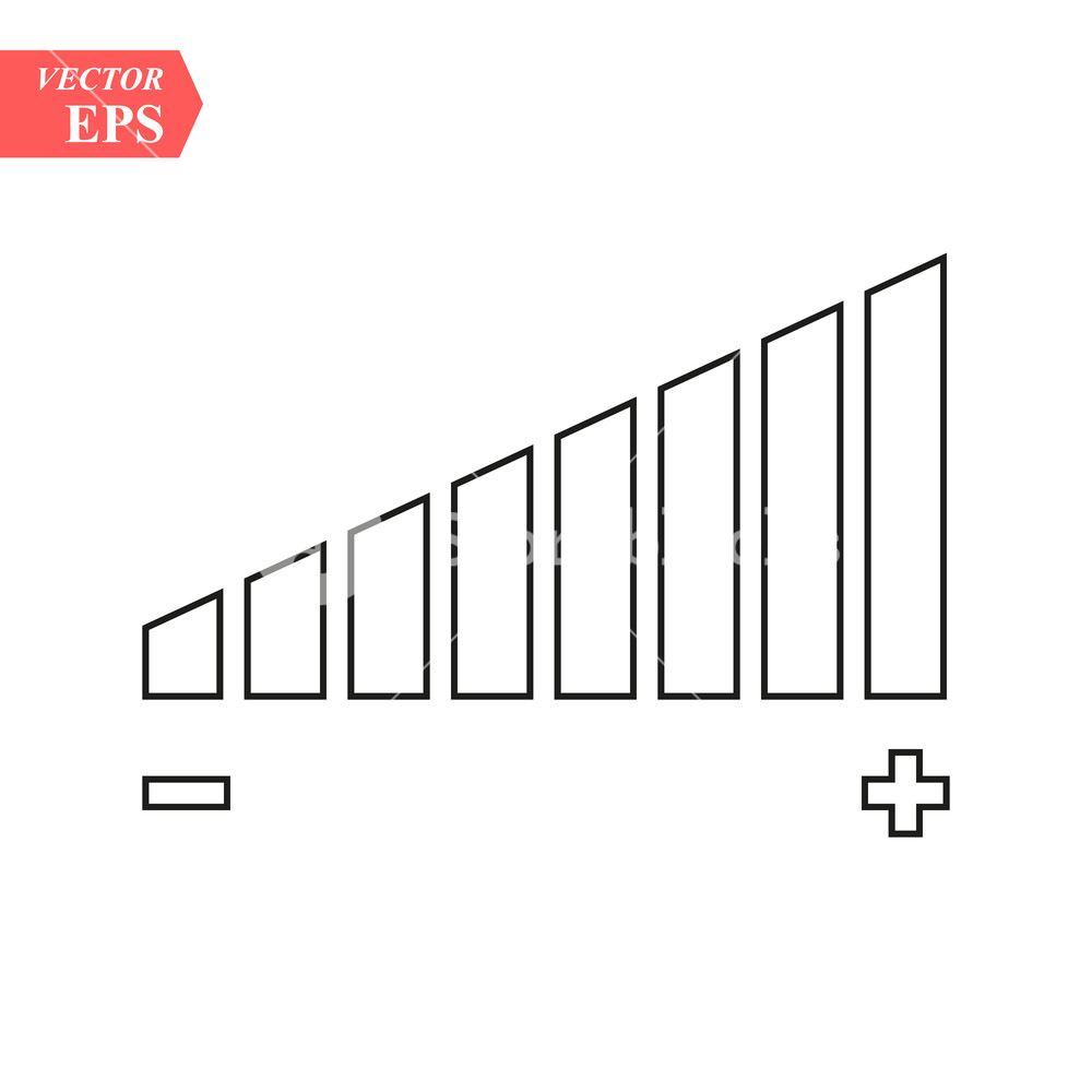 1000x1000 Volume Icon Vector Simple Flat Symbol Illustration Pictogram
