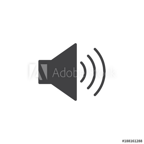 500x500 High Volume Icon Vector, Filled Flat Sign, Solid Pictogram