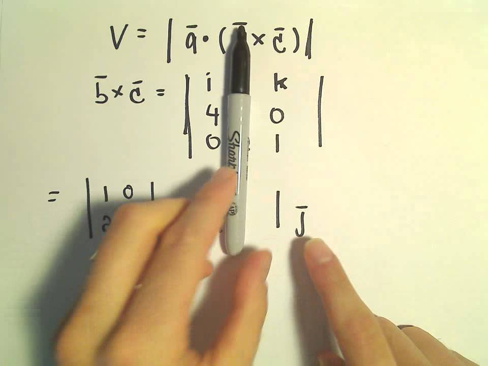 960x720 Volume Of A Parallelpiped Using Vectors