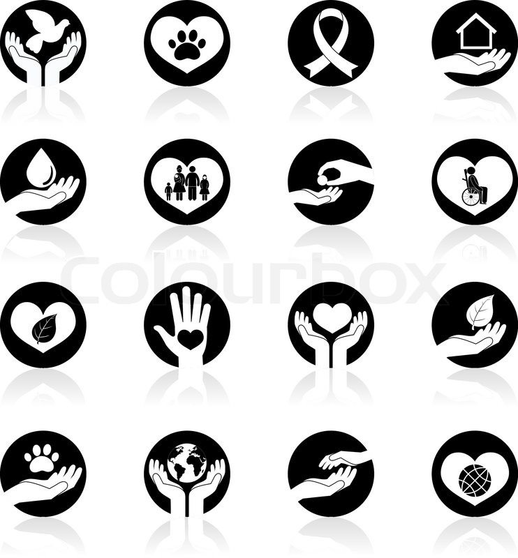 742x800 Charity Donation Social Services Stock Vector Colourbox