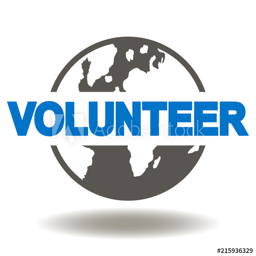500x500 Earth Planet With Volunteer Icon Vector Global Volunteering